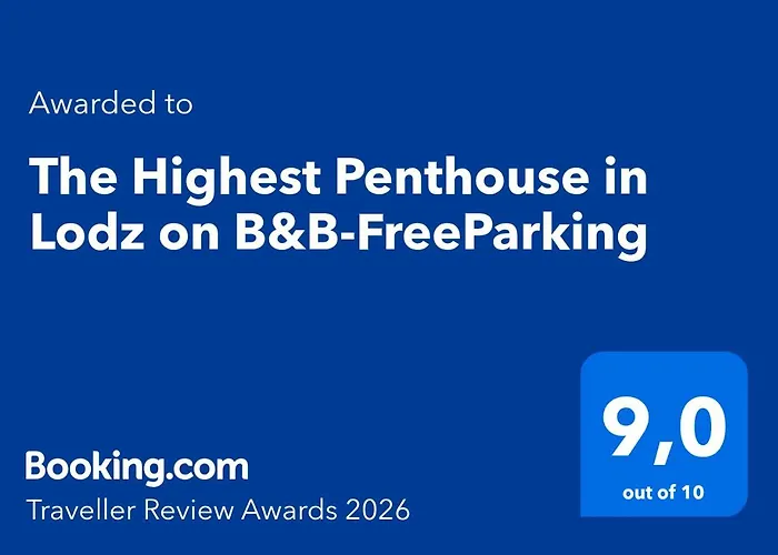 The Highest Penthouse In On B&b-freeparking Апартаменти Лодзь